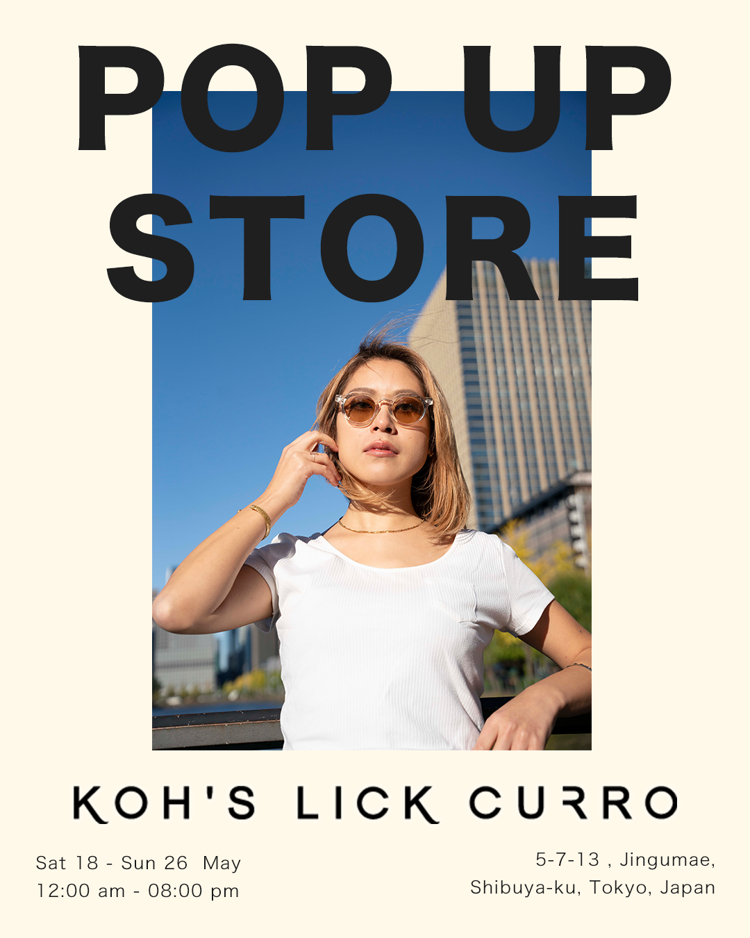 POPUP＠KOH'S LIKC CURRO表参道 – H optical