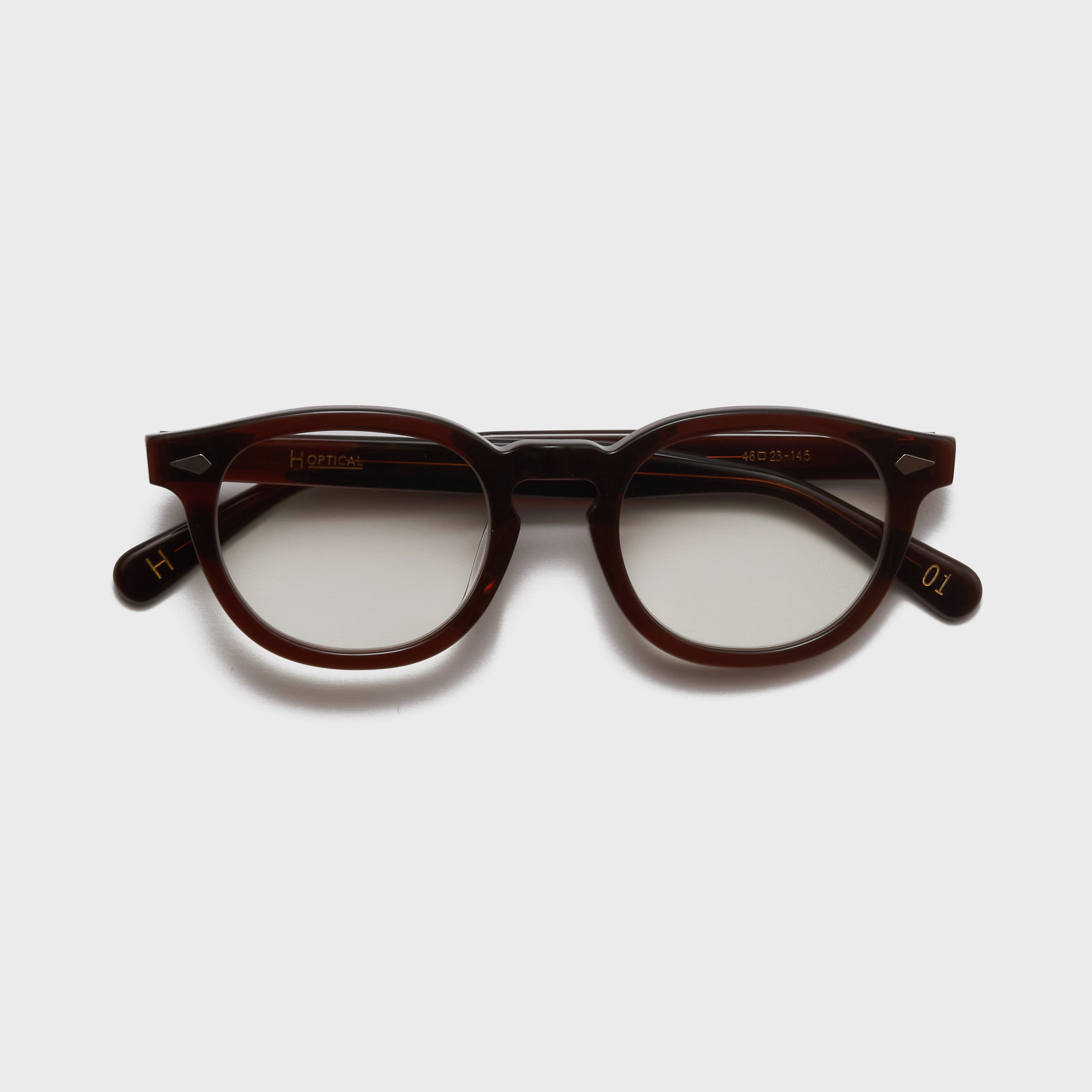 Hオプティカル01 BRN-L.GRY H-01 | BRN-PT.GRY – H OPTICAL